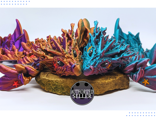 Mermaid Dragon - Baby Model - by Cinderwing3D