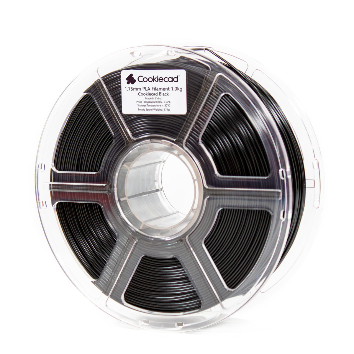 Black PLA Filament 1.75mm, 1kg