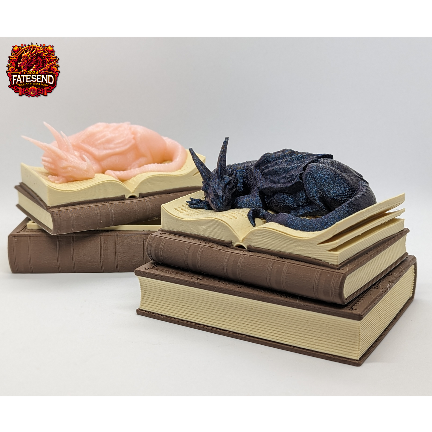 Sleeping Book Dragon Dice Vault - Multi-Filament