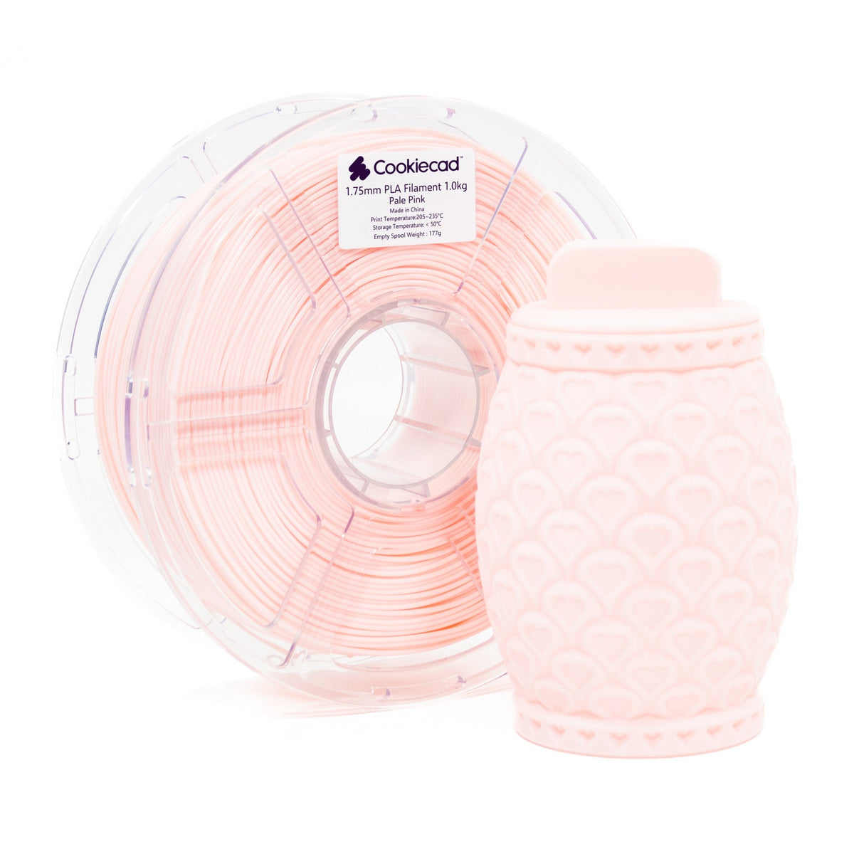 Pale Pink PLA Filament 1.75mm, 1kg