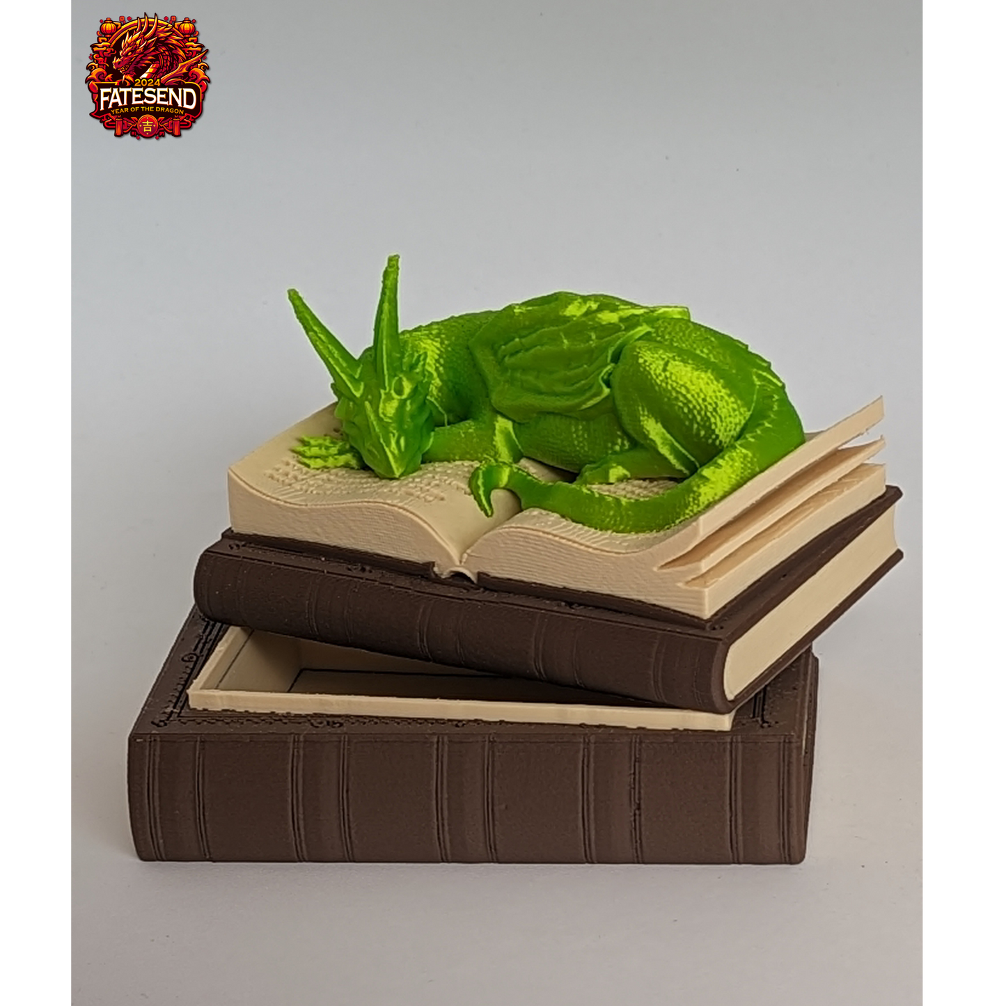 Sleeping Book Dragon Dice Vault - Multi-Filament