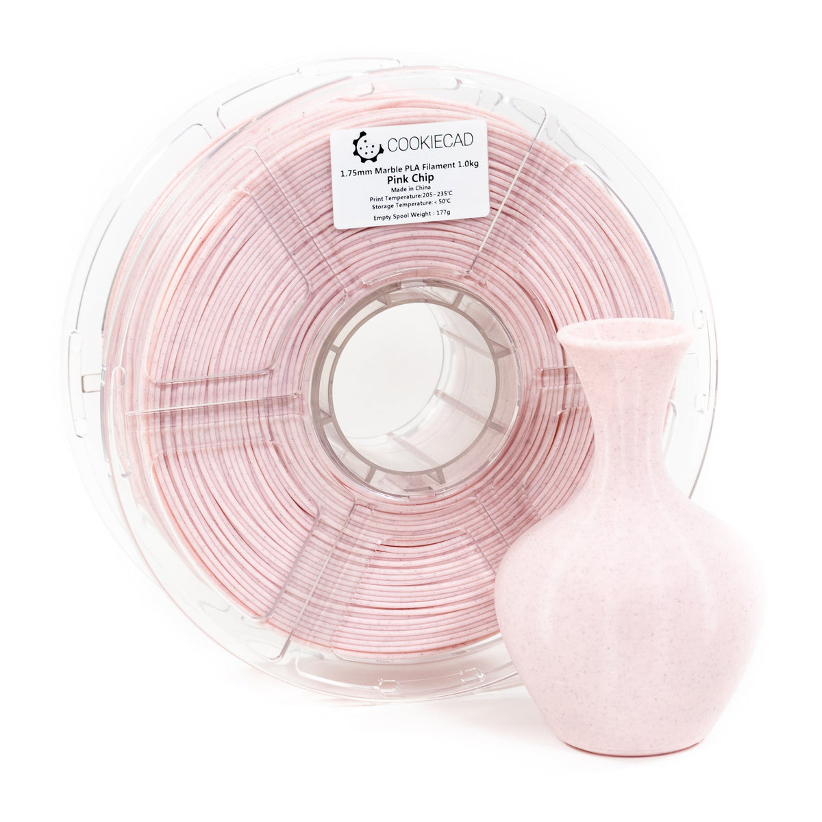 Pink Chip Marble PLA Filament 1.75mm, 1kg