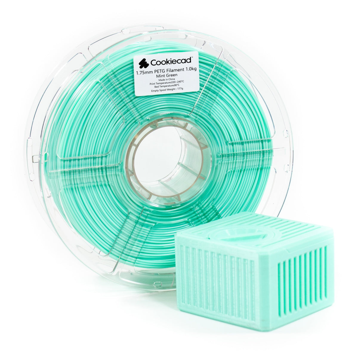 PETG Mint Green PETG Filament 1.75mm, 1kg