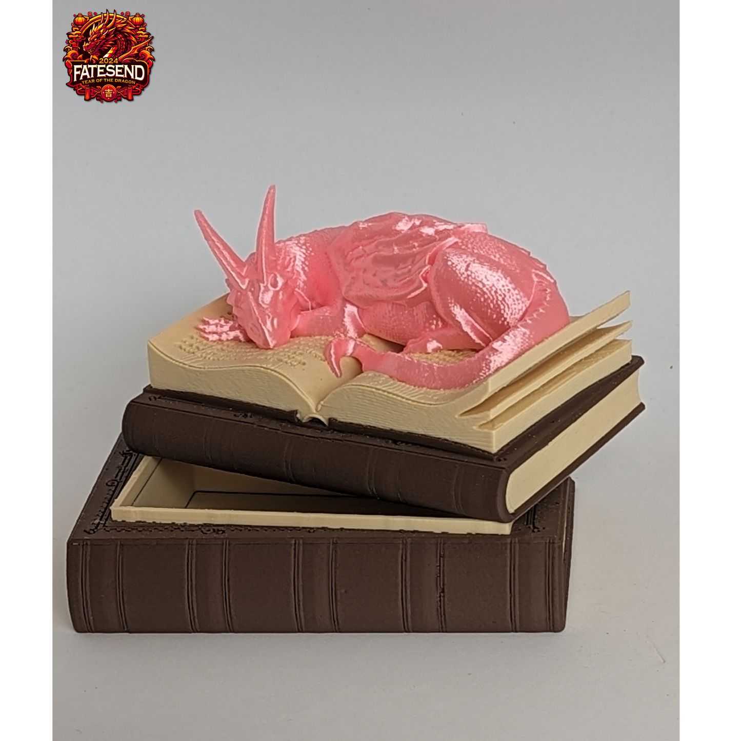 Sleeping Book Dragon Dice Vault - Multi-Filament