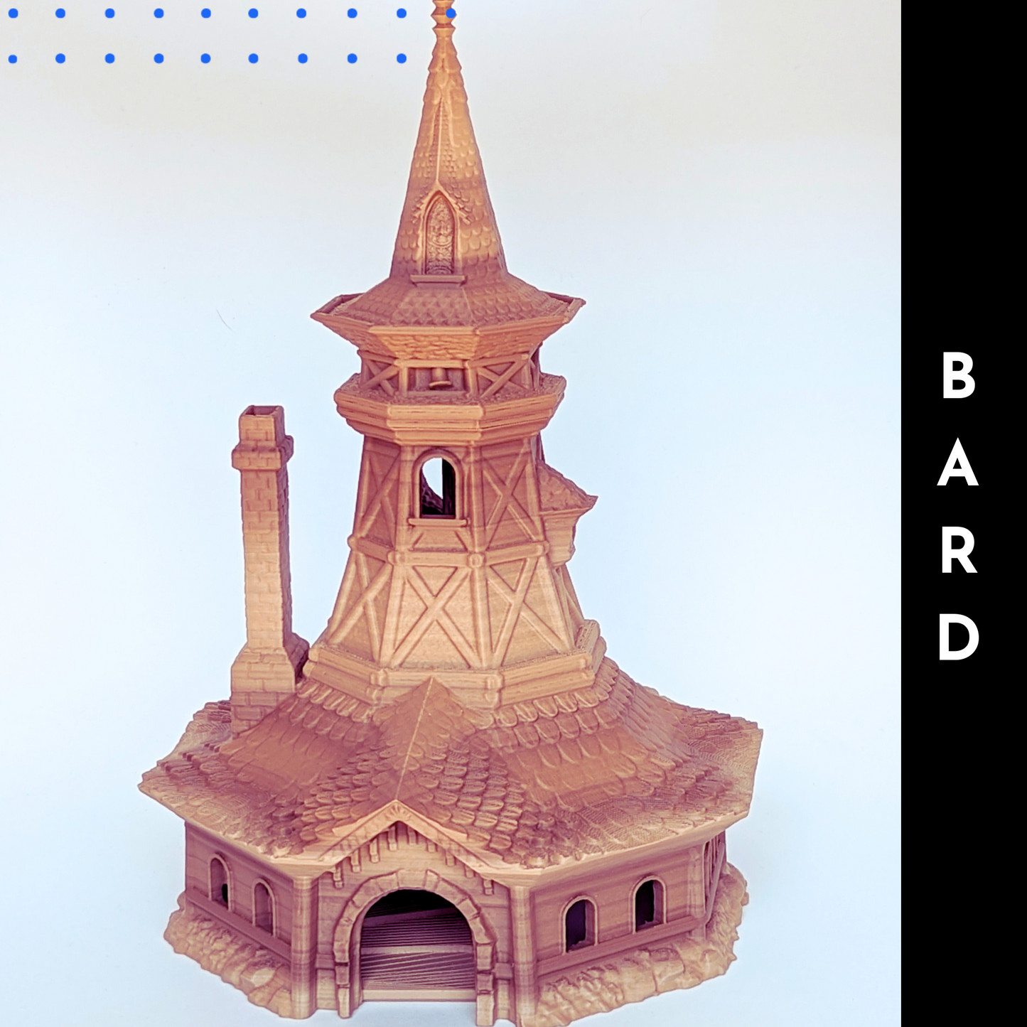 Bard Class Inspired D&D Dice Tower | Large Dice Tower | Great gift for your favorite Dungeons and Dragons DM, GM, or Player