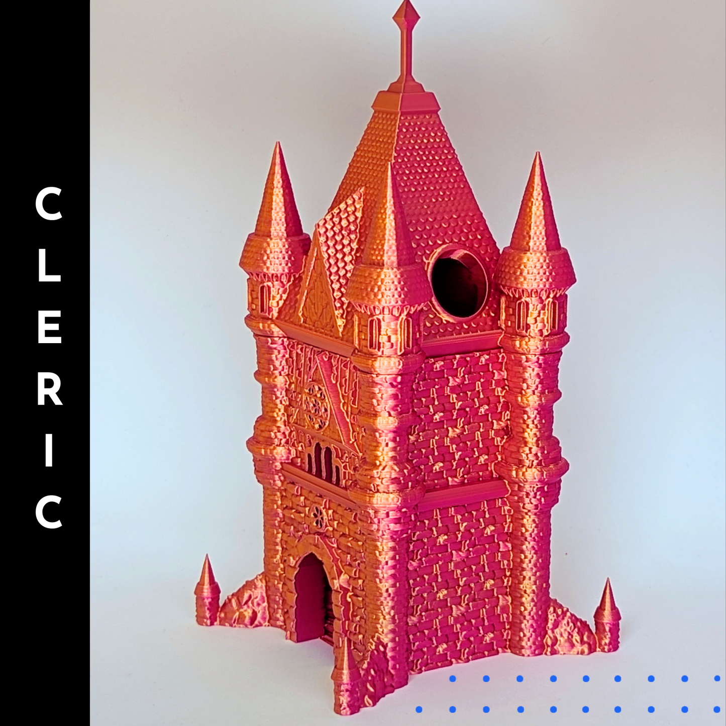 Cleric Class Inspired D&D Dice Tower | Large Dice Tower | Great gift for your favorite Dungeons and Dragons DM, GM, or Player