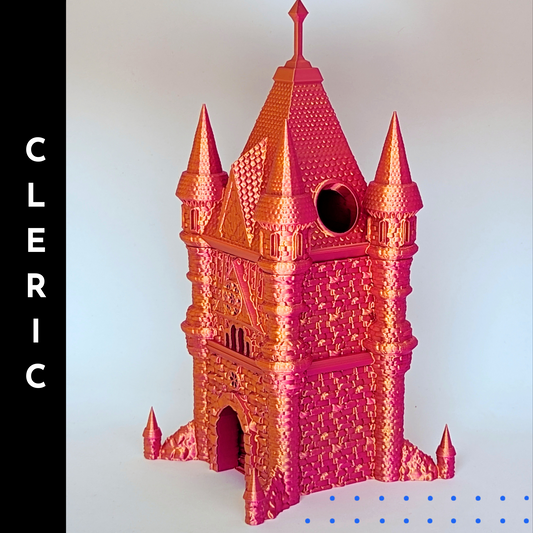 Cleric Class Inspired D&D Dice Tower | Large Dice Tower | Great gift for your favorite Dungeons and Dragons DM, GM, or Player