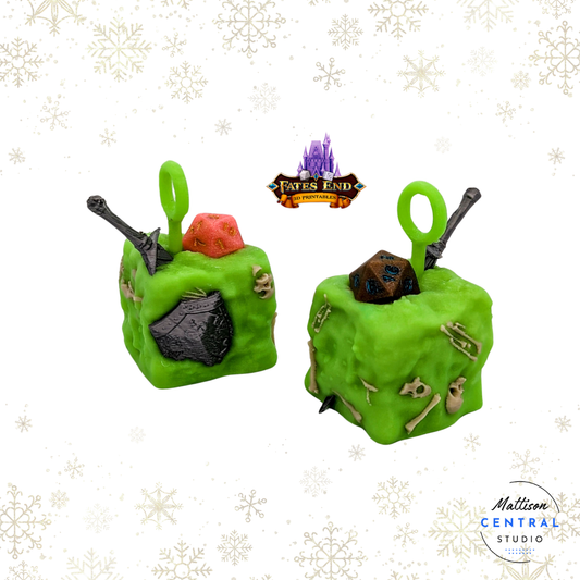 Gelatinous Cube Holiday Ornament