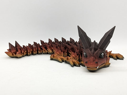 Baby Crystal Dragon by Cinderwing3D | Find your Familiar | 3D Printed Flexi Familiar