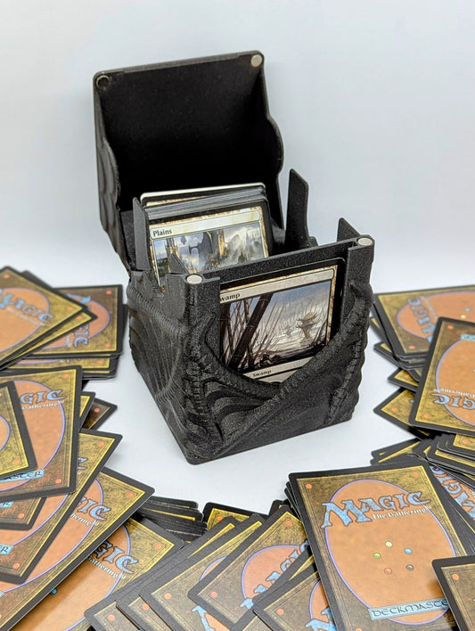 custom mtg card box VEHASAYO Deck Box, Make Your Own Card Cases, Premium Leather Deck Case for TCG, MTG, CCG, OCG Storage, Compatible with Magic The Gathering : Toys & Games custom mtg commander deck box