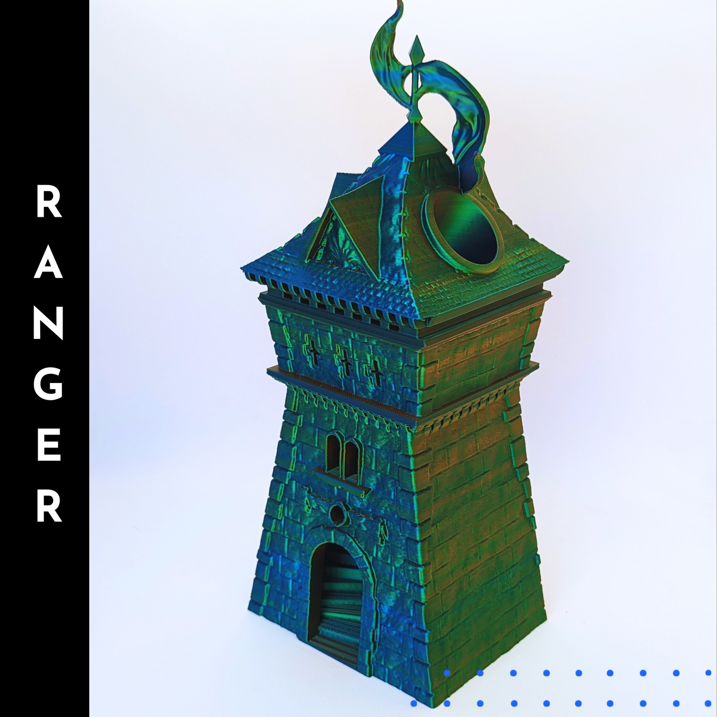 Ranger Class Inspired D&D Dice Tower | Large Dice Tower | Great gift for your favorite Dungeons and Dragons DM, GM, or Player