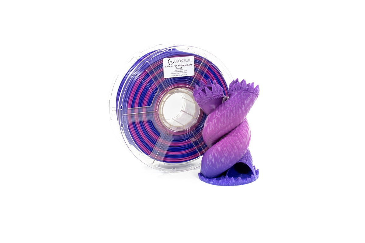Sunset (dark blue → purple → magenta) PLA Filament 1.75mm, 1kg
