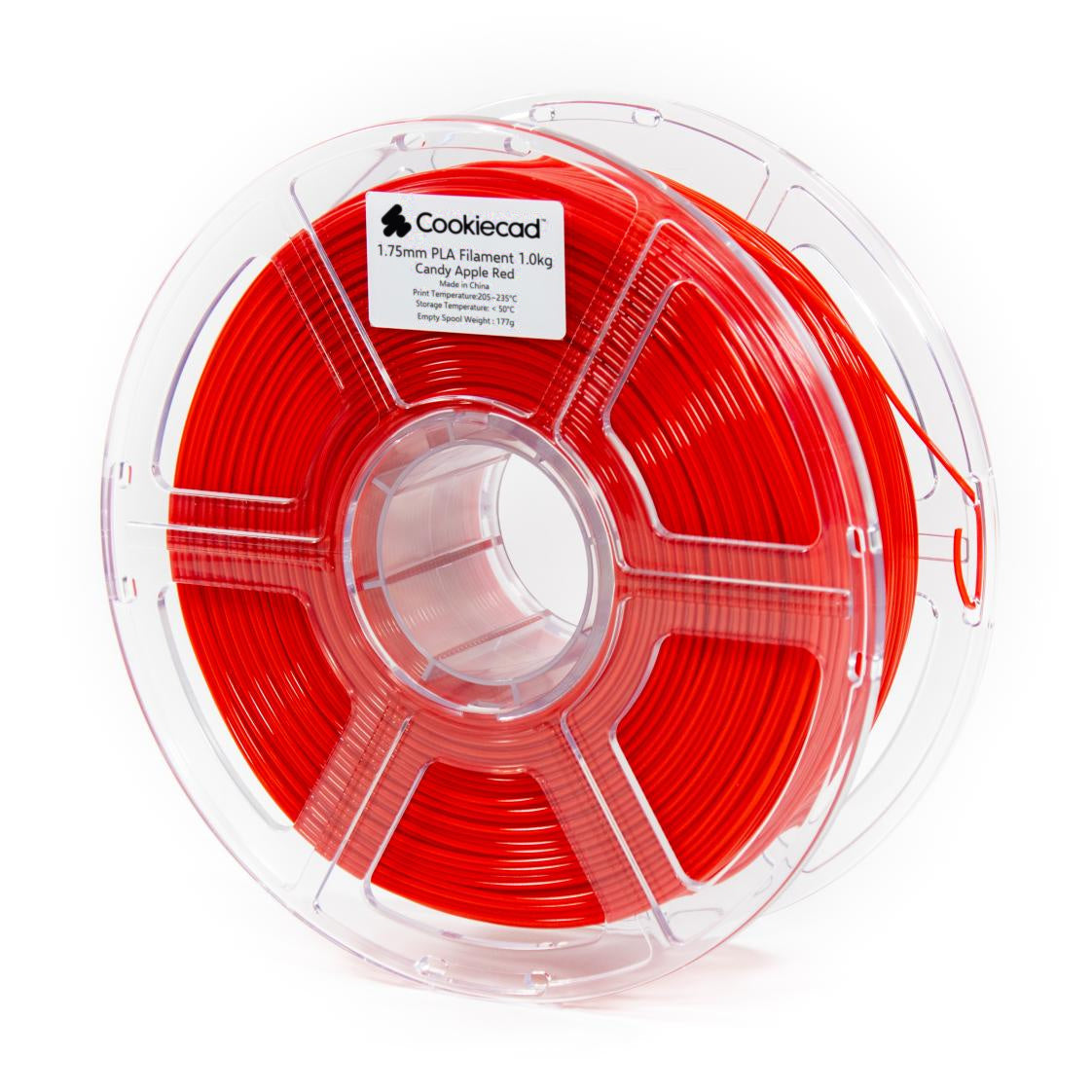 Candy Apple Red PLA Filament 1.75mm, 1kg