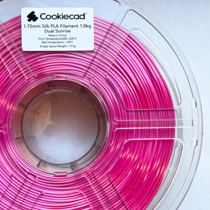 SILK Dual Sunrise (pink - yellow) PLA Filament 1.75mm, 1kg