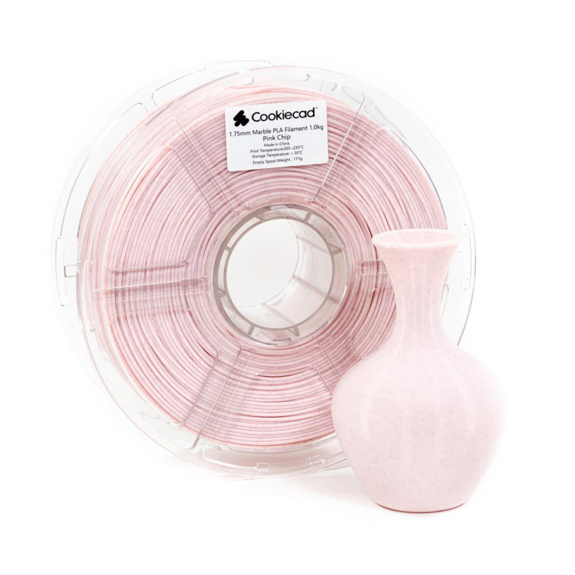 Pink Chip Marble PLA Filament 1.75mm, 1kg