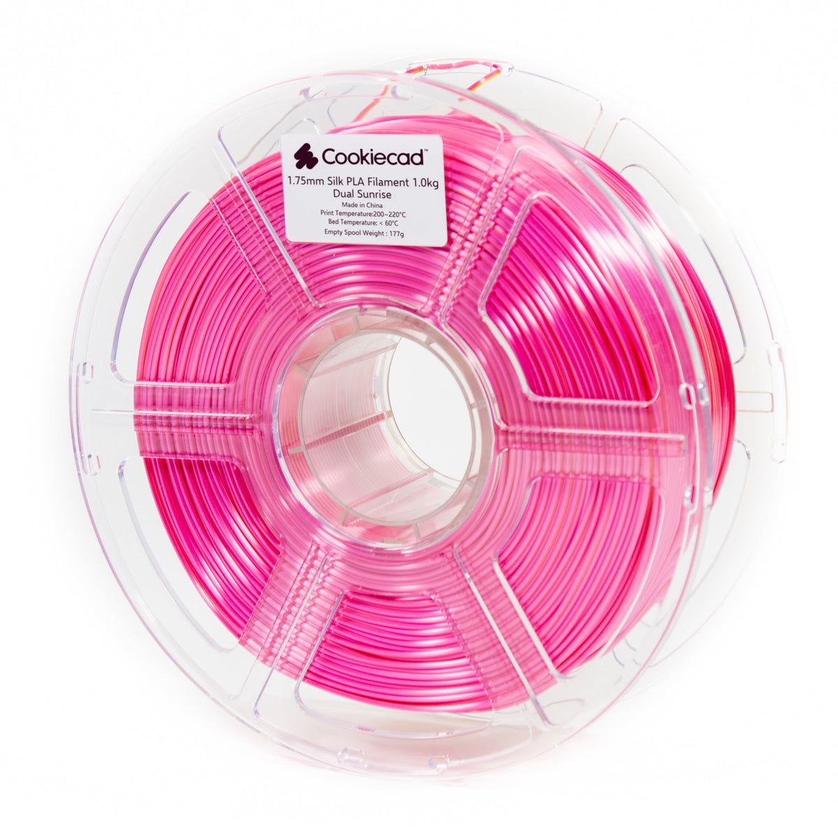 SILK Dual Sunrise (pink - yellow) PLA Filament 1.75mm, 1kg