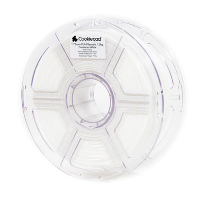 Cookiecad White PLA Filament 1.75mm, 1kg