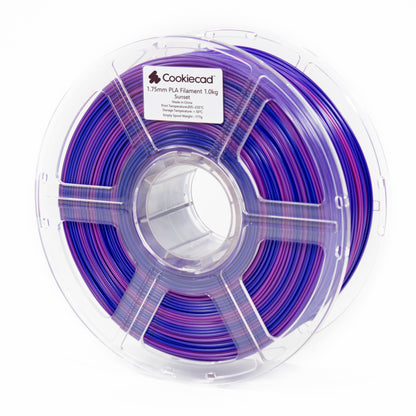 Sunset (dark blue → purple → magenta) PLA Filament 1.75mm, 1kg