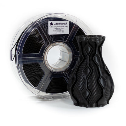 Black PLA Filament 1.75mm, 1kg