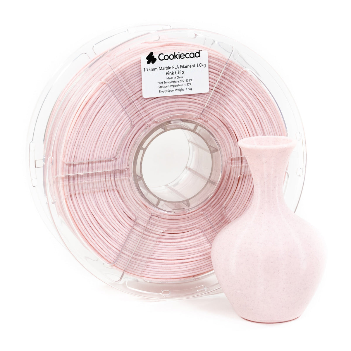 Pink Chip Marble PLA Filament 1.75mm, 1kg